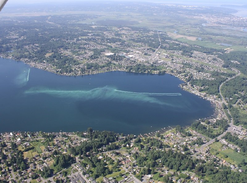 Lake Stevens waterfront and residential community in Washington.